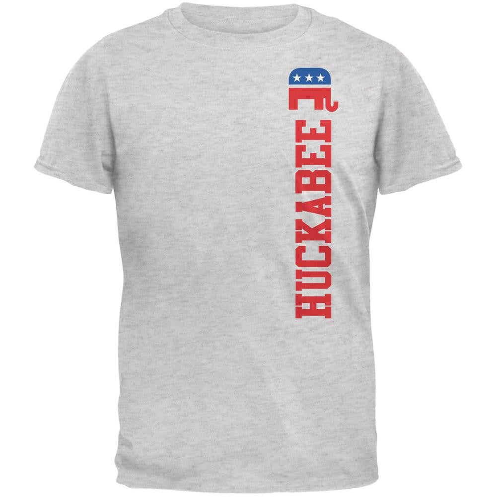 Election 2016 Team Mike Huckabee Light Heather Grey Adult T-Shirt Men's T-Shirts Old Glory 2XL Grey 