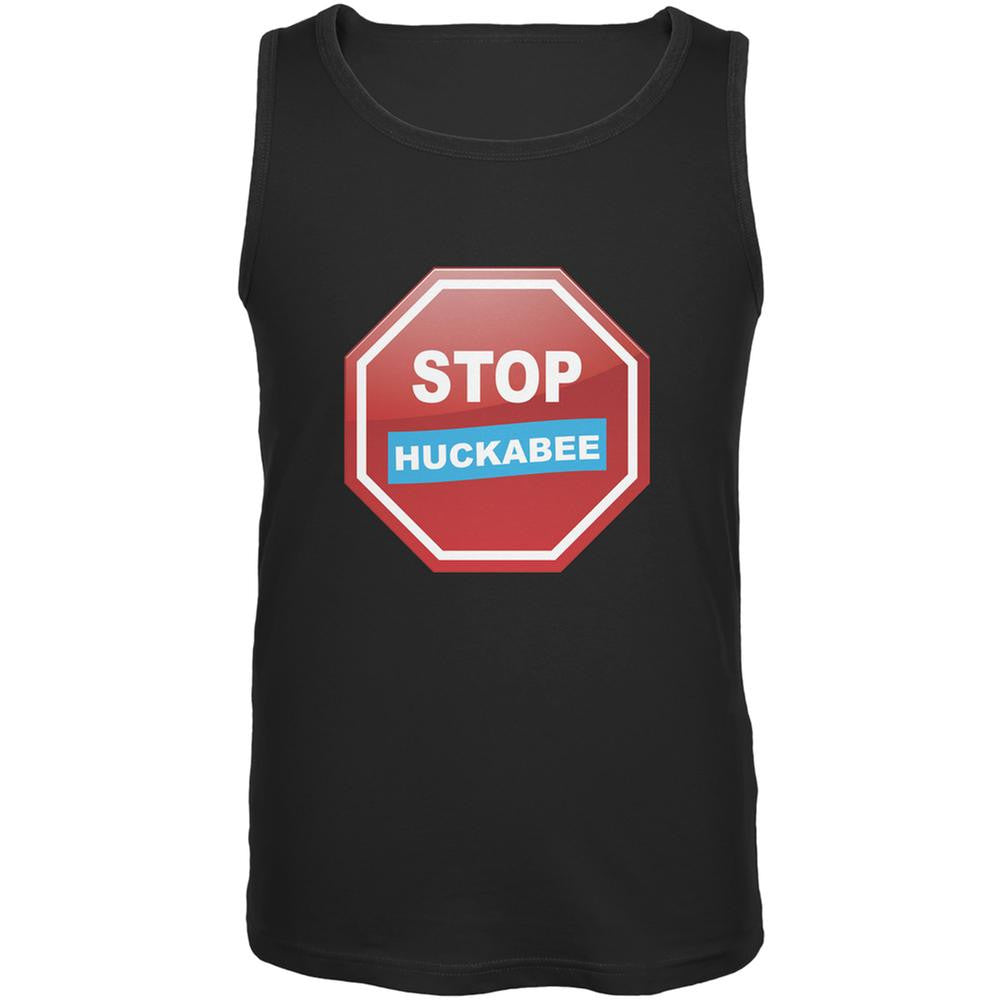 Election 2016 Stop Huckabee Black Adult Tank Top Men's Tank Tops Old Glory 2XL Black 