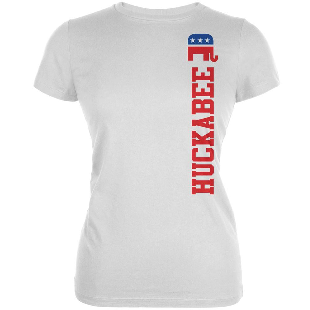 Election 2016 Team Mike Huckabee White Juniors Soft T-Shirt Juniors T-Shirts Old Glory 2XL White 