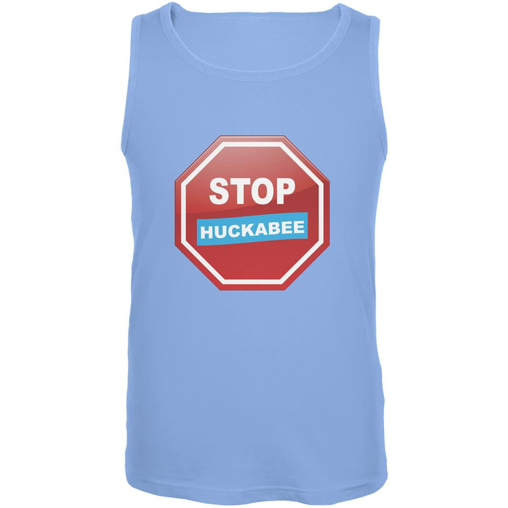 Election 2016 Stop Huckabee Carolina Blue Adult Tank Top Men's Tank Tops Old Glory 2XL Blue 