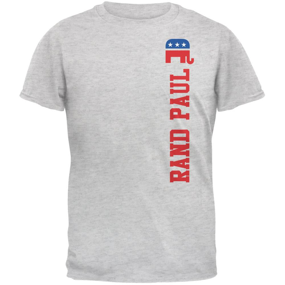 Election 2016 Team Rand Paul Light Heather Grey Adult T-Shirt Men's T-Shirts Grateful Dead 2XL Grey 