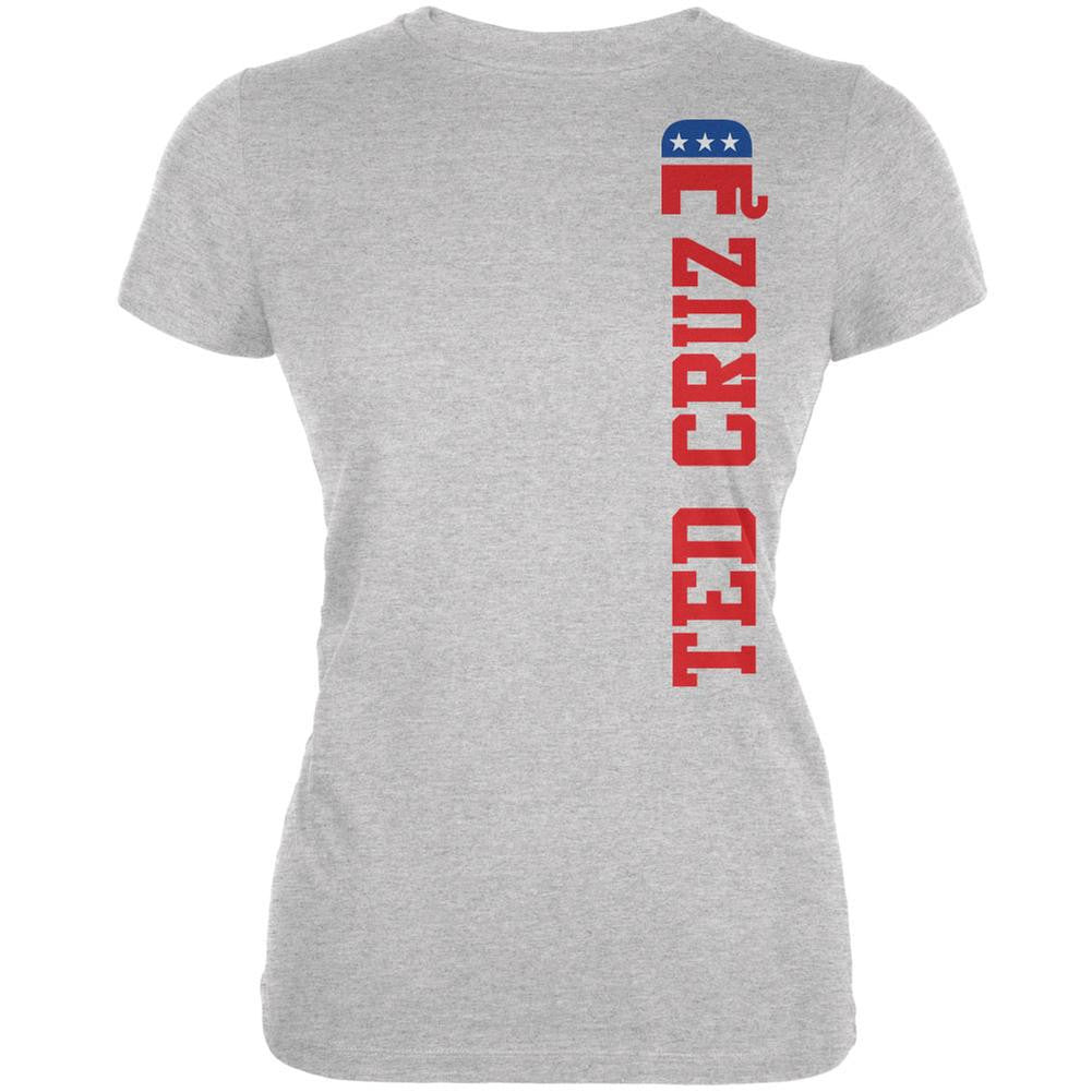 Election 2016 Team Ted Cruz Heather Grey Juniors Soft T-Shirt Juniors T-Shirts Grateful Dead 2XL Grey 