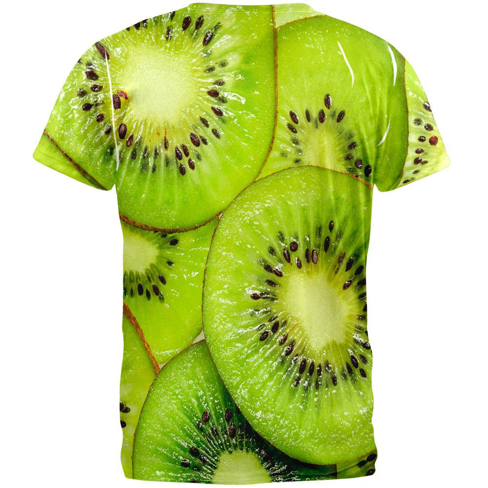 Kiwi Kiwifruit All Over Adult T-Shirt Men's T-Shirts Old Glory   