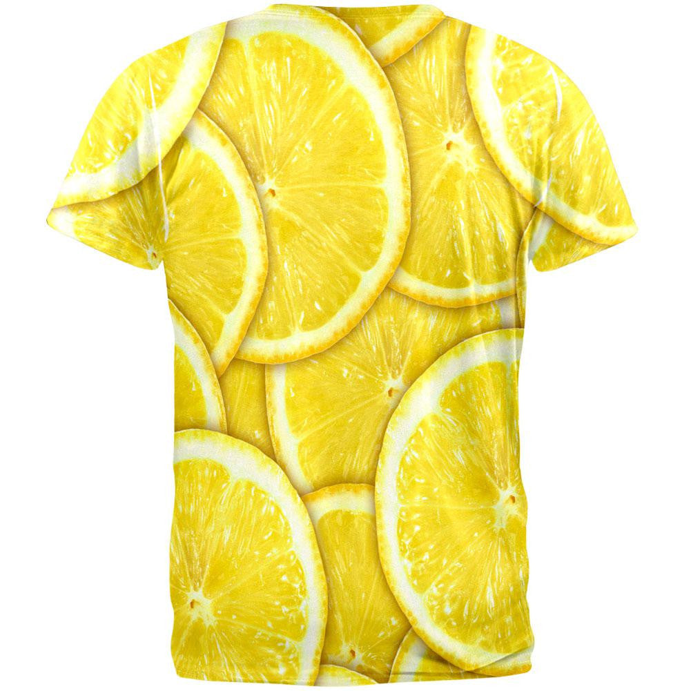 Lemon Lemons Citrus All Over Adult T-Shirt Men's T-Shirts Old Glory   