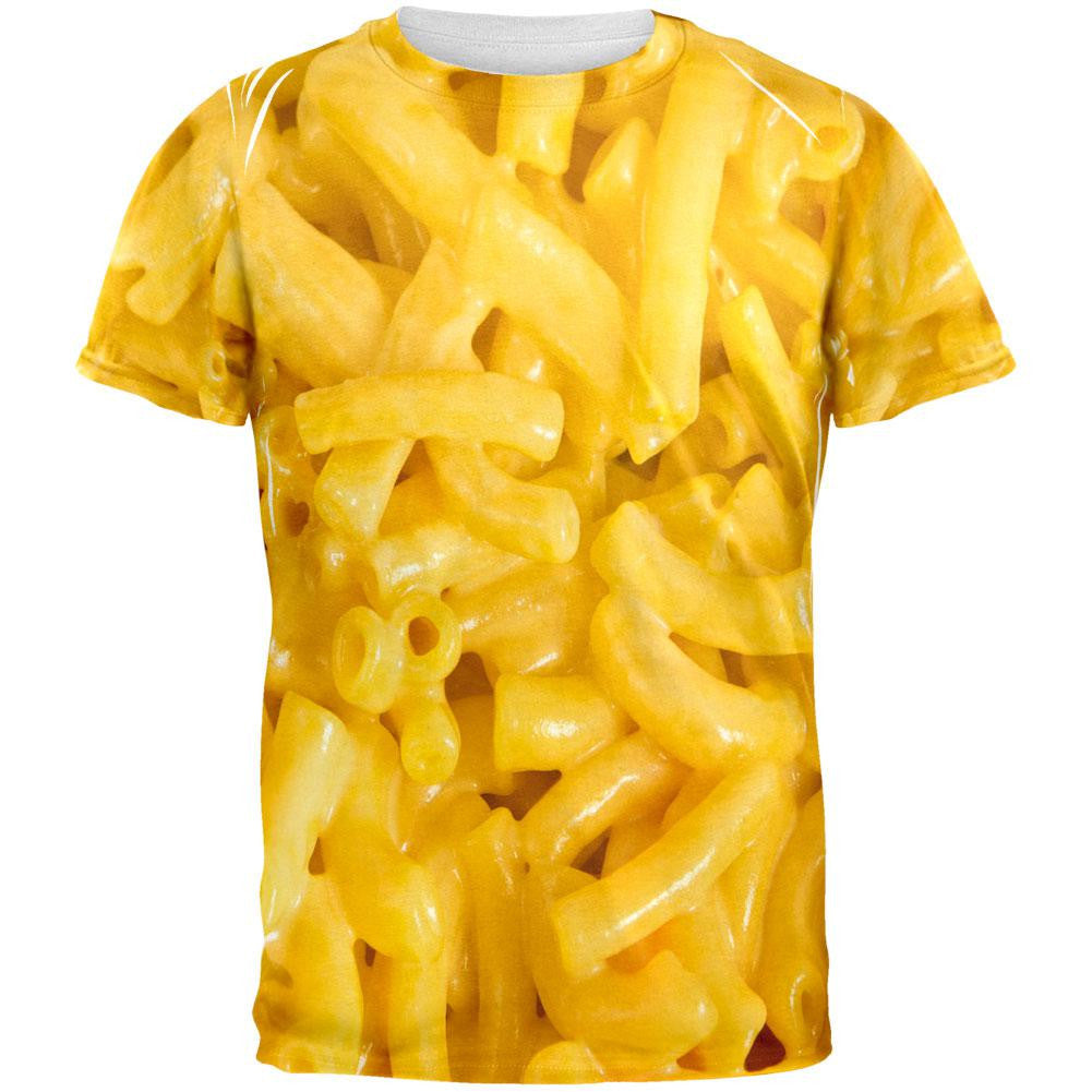Mac and cheese All Over Adult T-Shirt Men's T-Shirts Old Glory 2XL Multi 