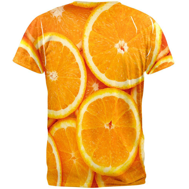 Orange Oranges Citrus All Over Adult T-Shirt Men's T-Shirts Old Glory   