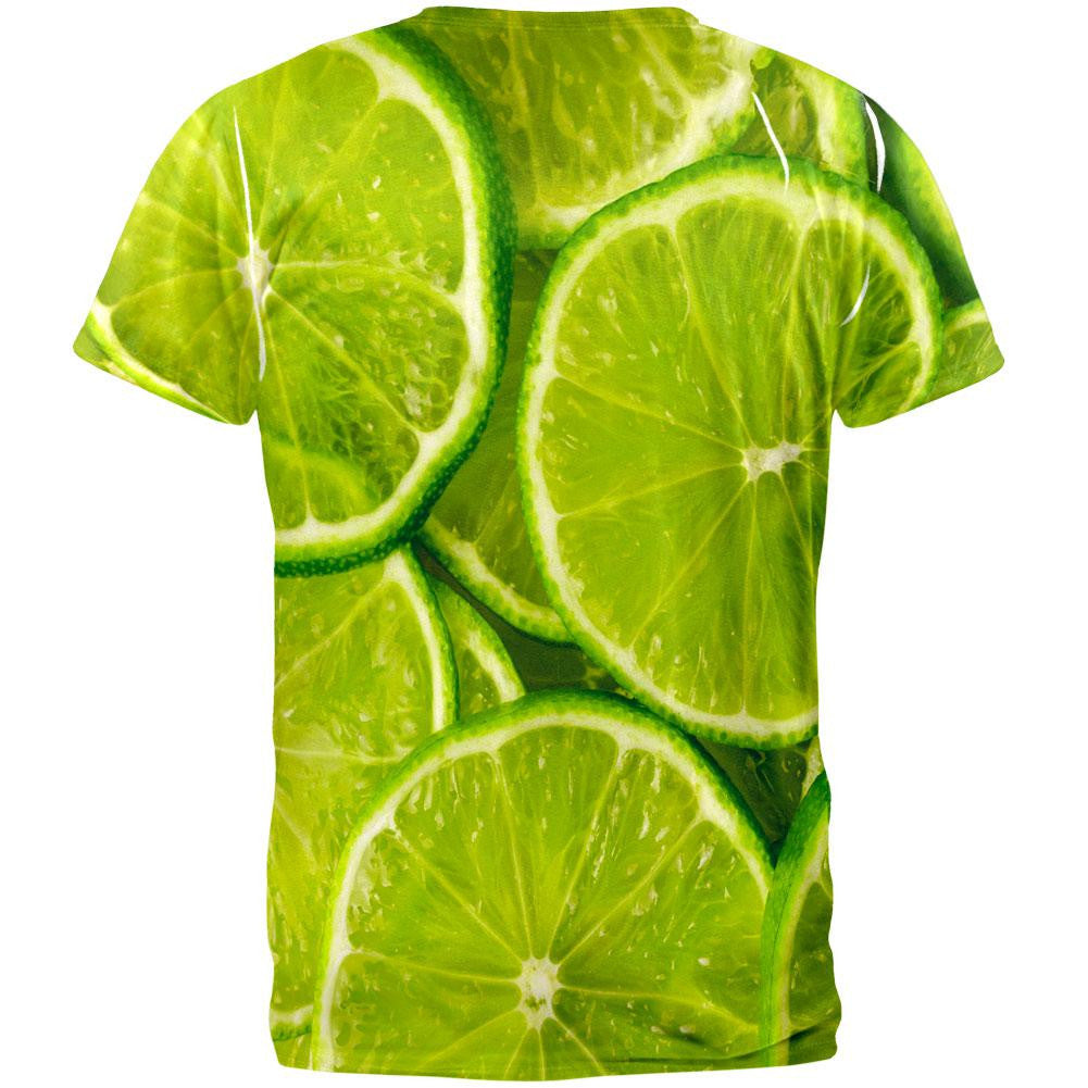 Lime Limes Citrus All Over Adult T-Shirt Men's T-Shirts Old Glory   