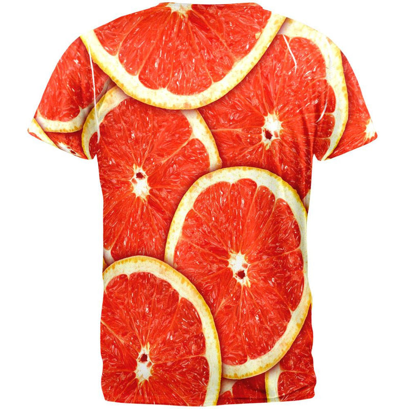 Grapefruit Citrus All Over Adult T-Shirt Men's T-Shirts Old Glory   