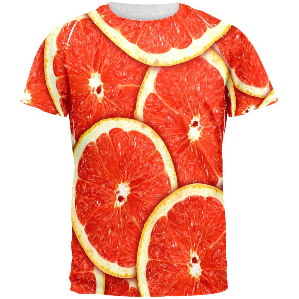 Grapefruit Citrus All Over Adult T-Shirt Men's T-Shirts Old Glory 2XL Multi 