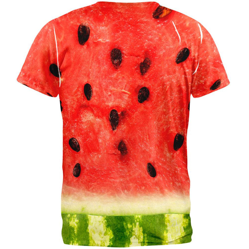 Watermelon Costume All Over Adult T-Shirt Men's T-Shirts Old Glory   