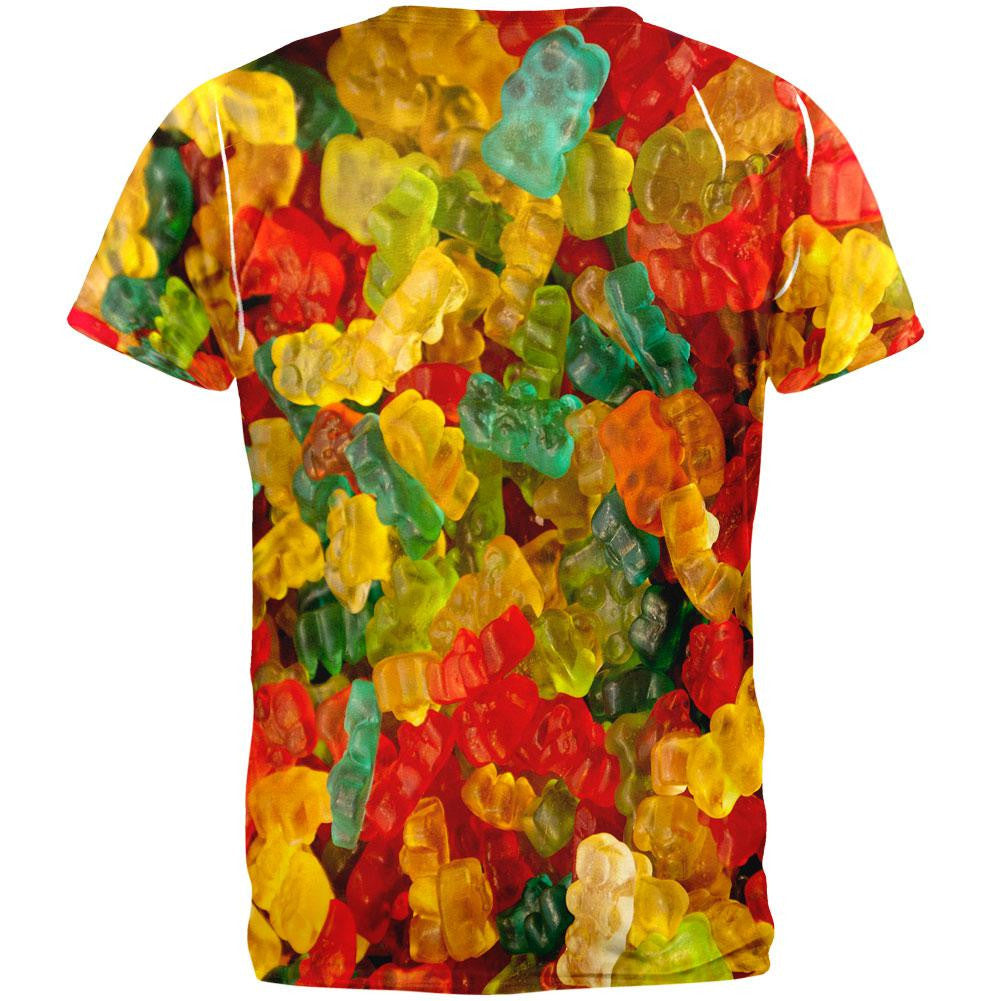 Candy Gummy Bears All Over Adult T-Shirt Men's T-Shirts Old Glory   