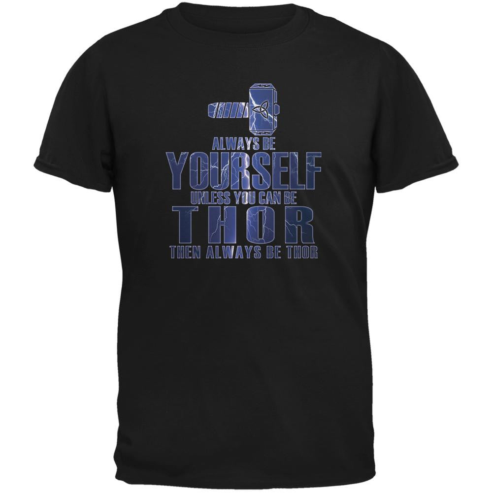 Always Be Yourself Thor Black Youth T-Shirt Youth T-Shirts Old Glory SM Black 