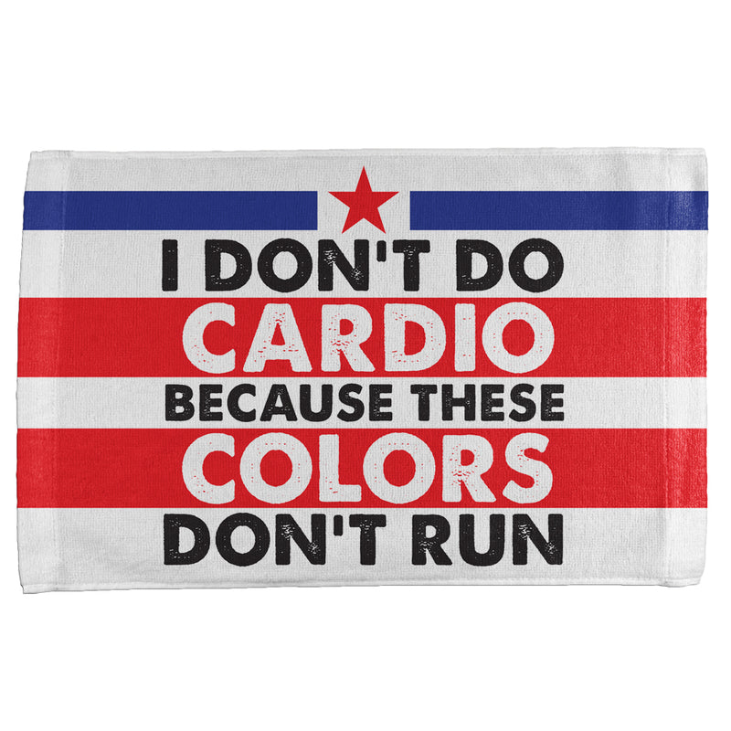 4th Of July I Don't Do Cardio All Over Sport Towel Sports Towels 4th of July OS Multicolor 