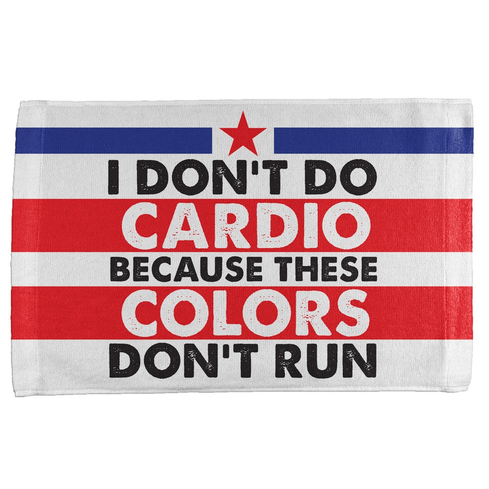 4th Of July I Don't Do Cardio All Over Sport Towel Sports Towels 4th of July   