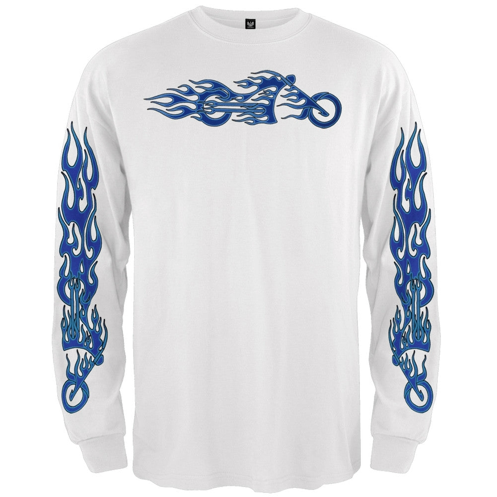 Fire Bike Long Sleeve T-Shirt Men's Long Sleeves Old Glory   