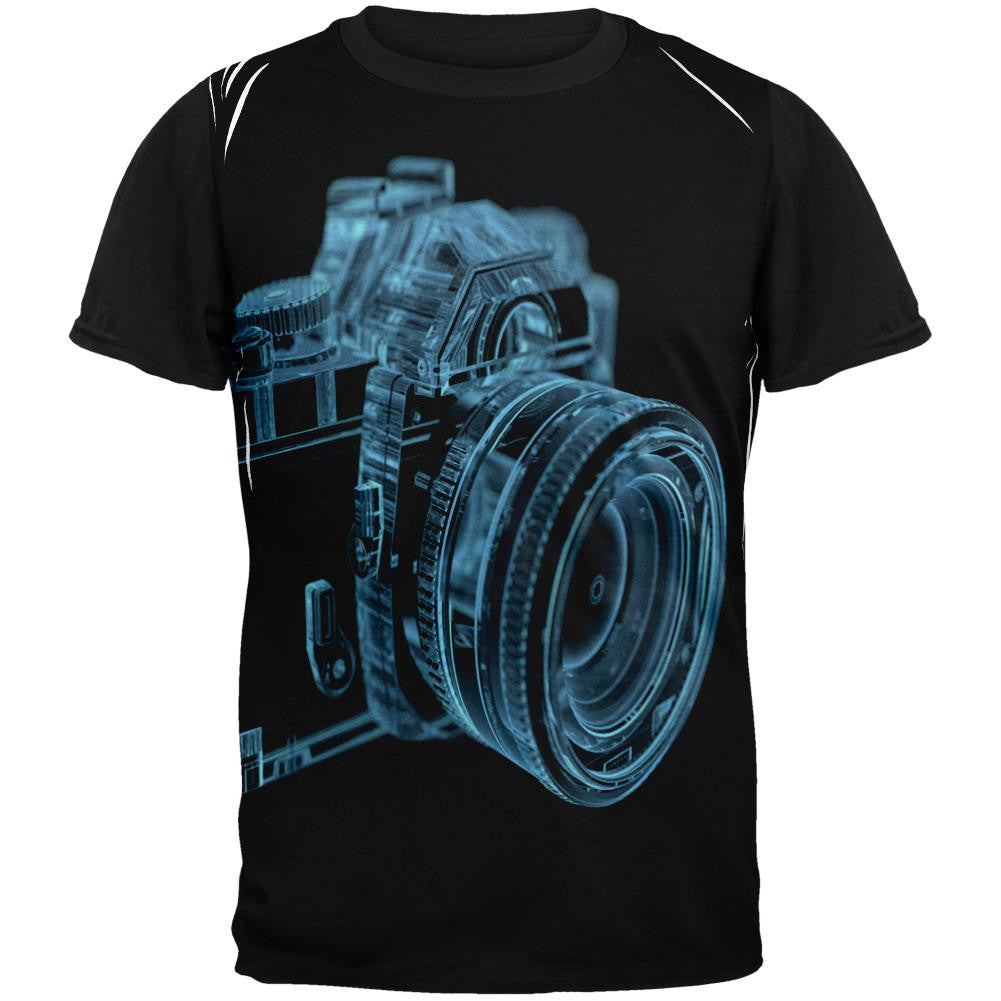 Xray Camera Adult Black Back T-Shirt Men's T-Shirts Old Glory SM Multi 