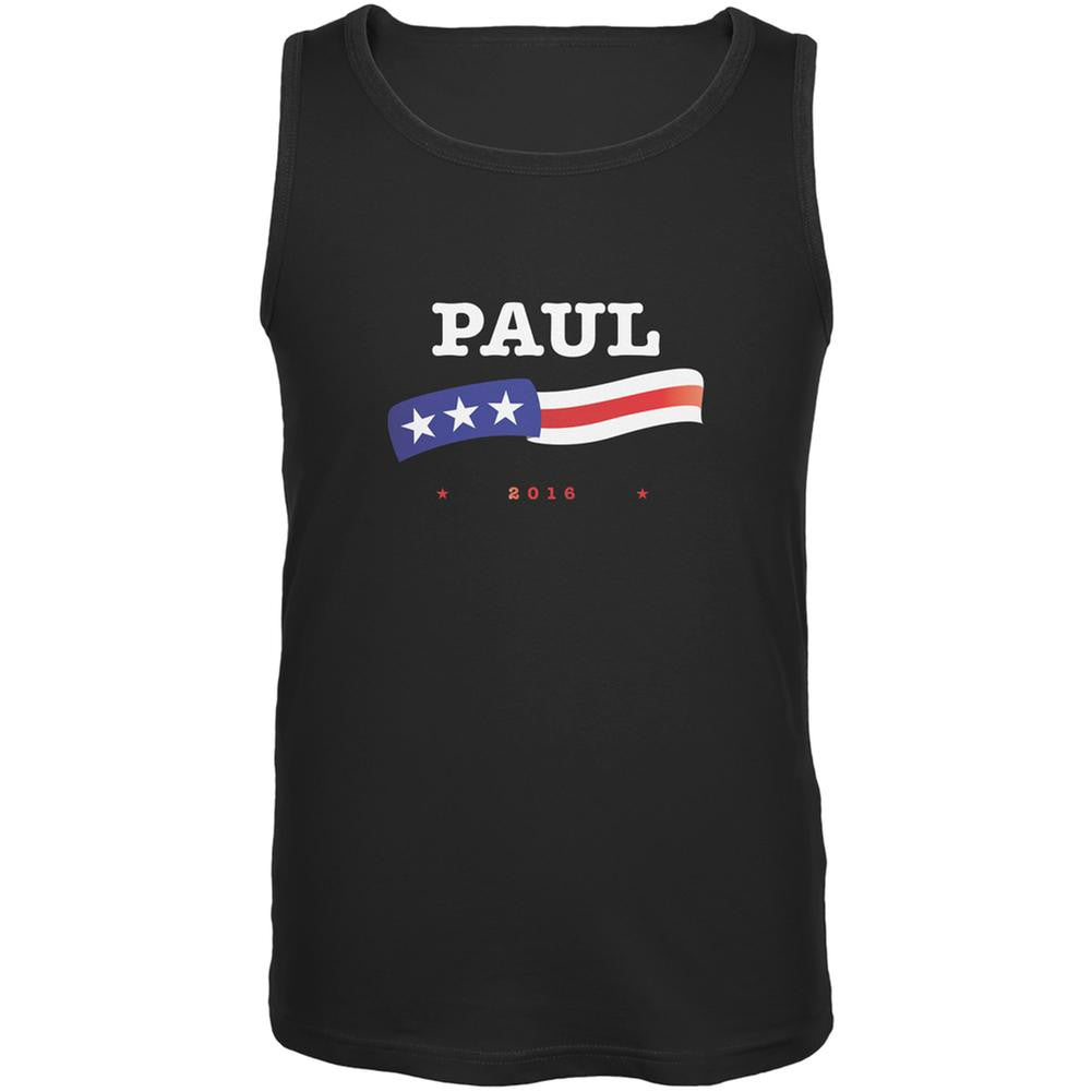 Election 2016 Rand Paul American Flag Black Adult Tank Top Men's Tank Tops Old Glory 2XL Black 