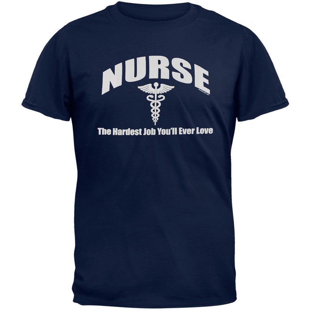 Nurse Hardest Job Adult T-Shirt Men's T-Shirts Old Glory   