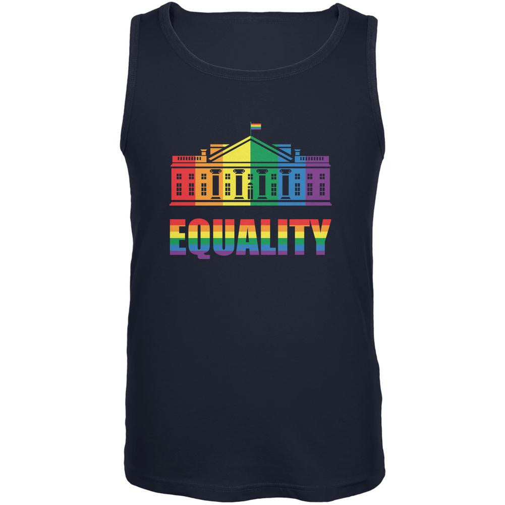 LGBT Gay Pride White House Navy Adult Tank Top Men's Tank Tops Old Glory 2XL Blue 