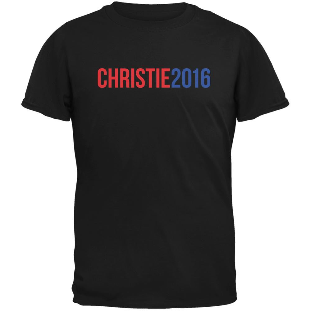 Election 2016 Chris Christie 2016 Black Adult T-Shirt Men's T-Shirts Old Glory 2XL Black 