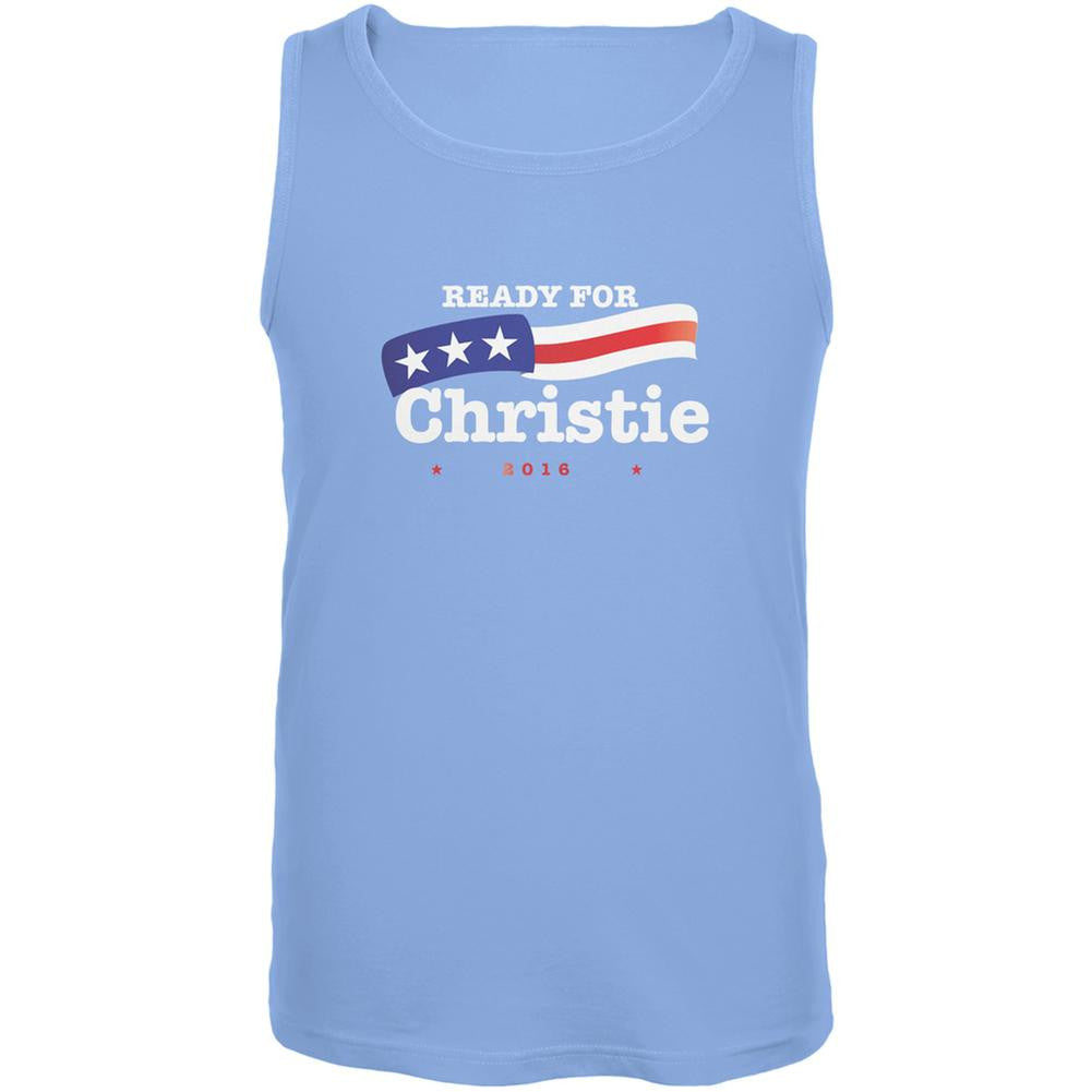 Election 2016 Ready for Christie Carolina Blue Adult Tank Top Men's Tank Tops Old Glory 2XL Blue 