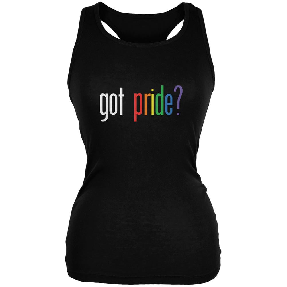 LGBT Got Pride Black Juniors Soft Tank Top Juniors Tank Tops Old Glory 2XL Black 