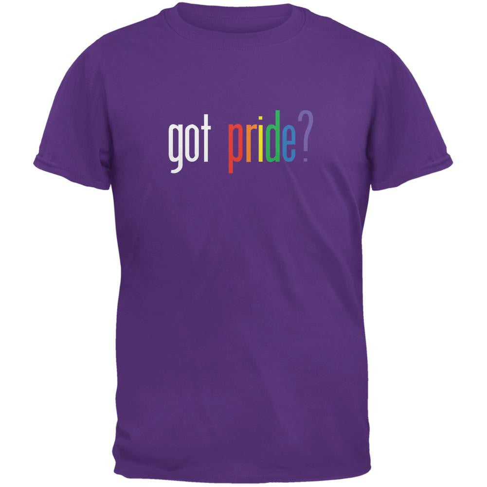 LGBT Got Pride Purple Adult T-Shirt Men's T-Shirts Old Glory 2XL Purple 