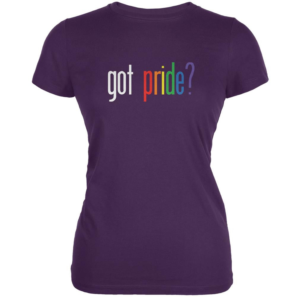 LGBT Got Pride Purple Juniors Soft T-Shirt Juniors T-Shirts Old Glory 2XL Purple 