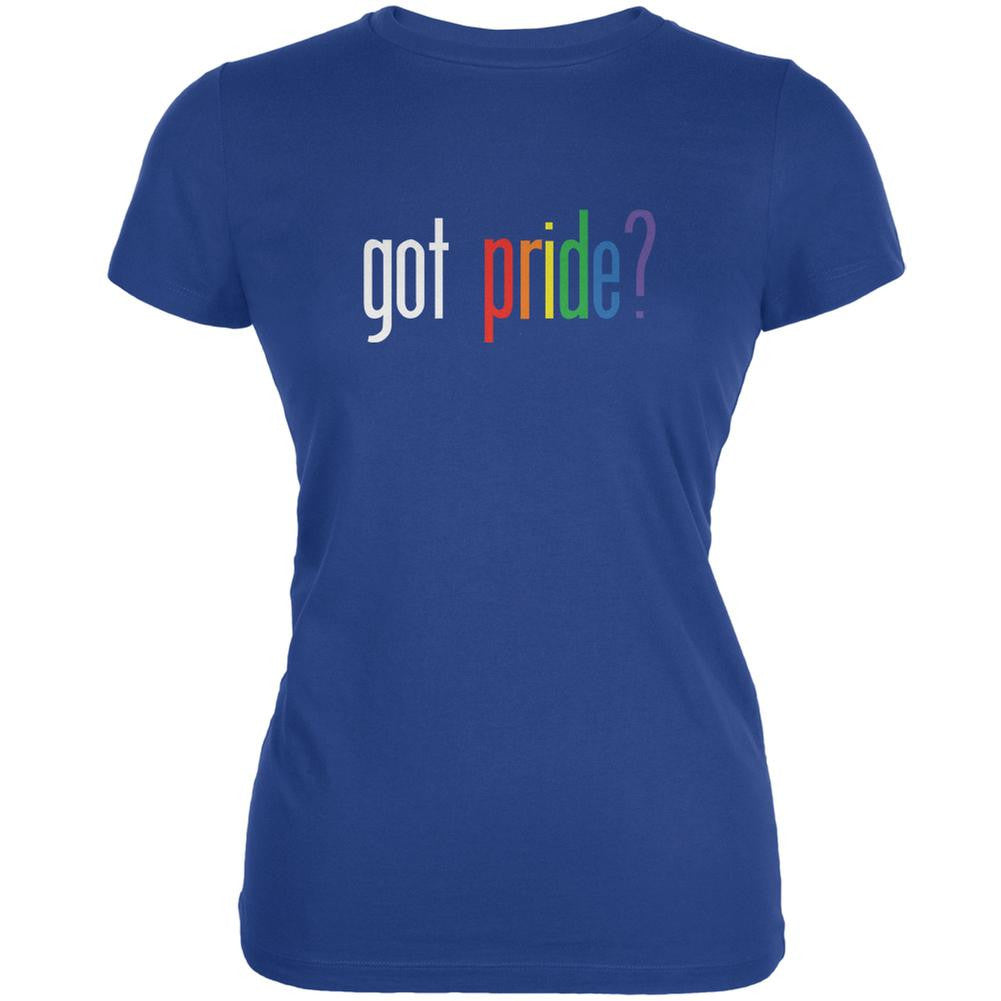 LGBT Got Pride Royal Juniors Soft T-Shirt Juniors T-Shirts Old Glory 2XL Blue 