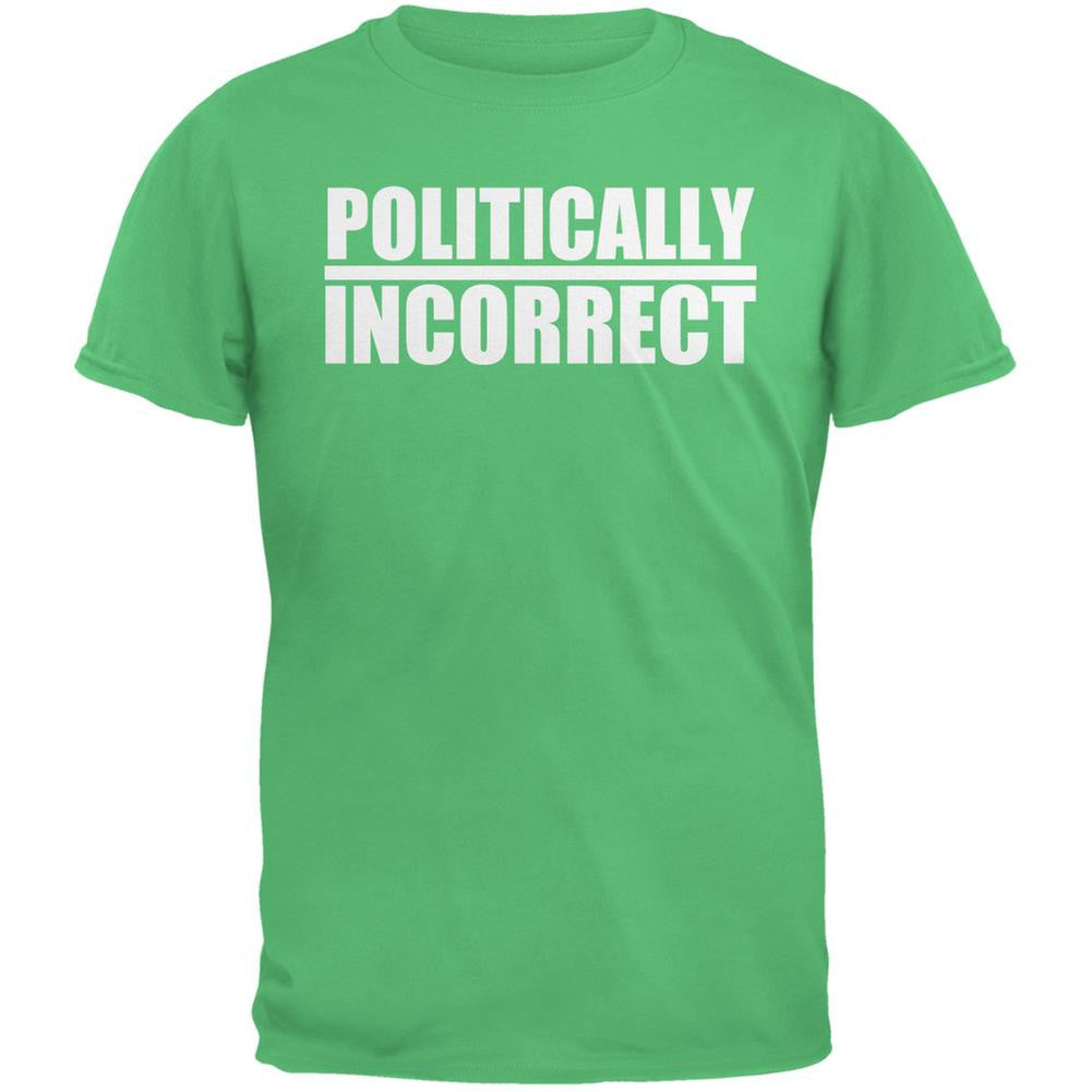 Politically Incorrect Funny Joke Irish Green Adult T-Shirt Men's T-Shirts Old Glory 2XL Green 