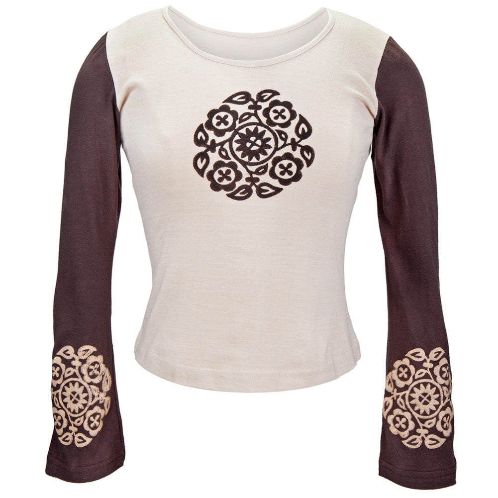 Circle Of Flowers Blouse Women's Blouses Old Glory   