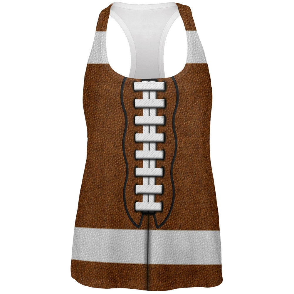 Football Costume All Over Womens Work Out Tank Top Women's Tank Tops Old Glory   