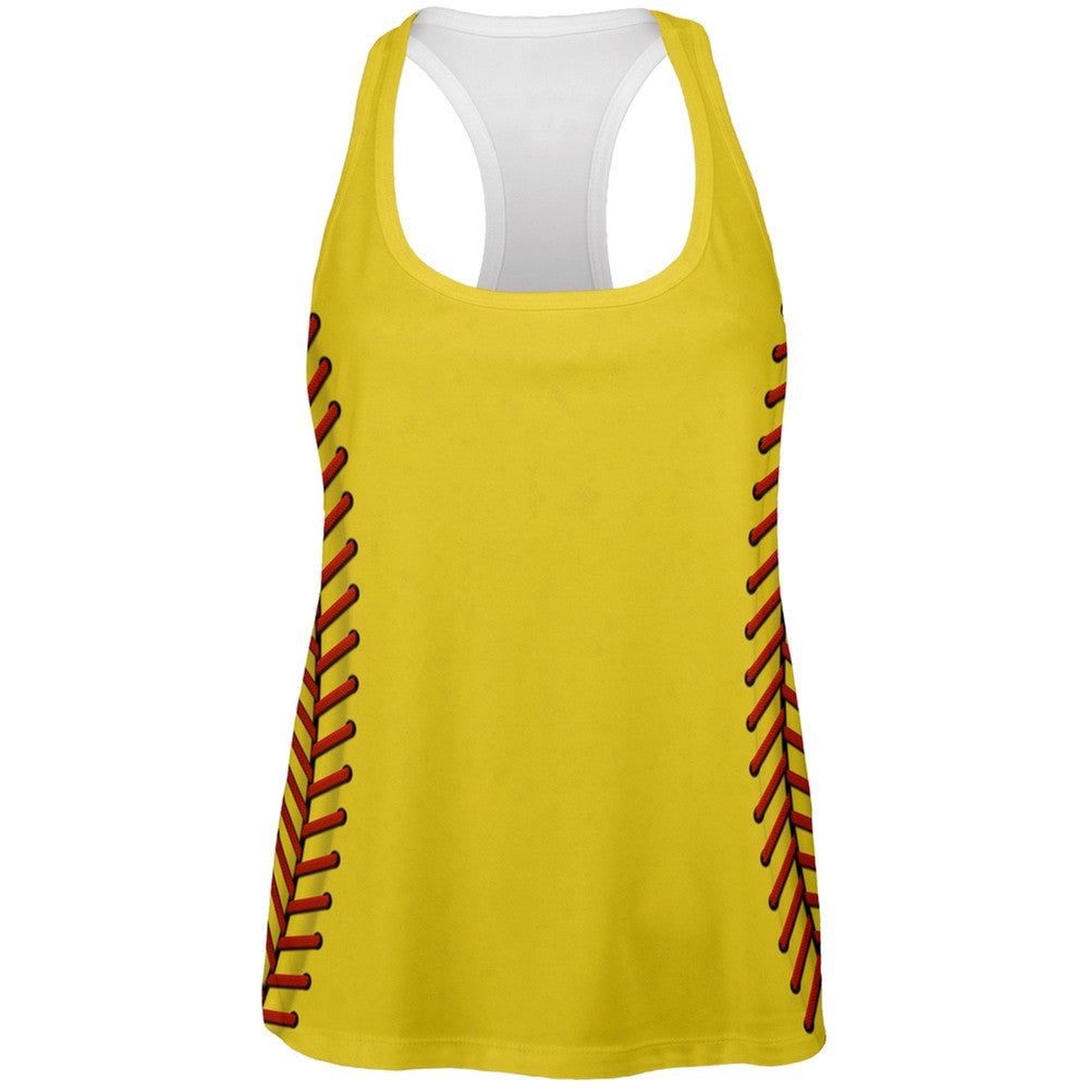 Softball Costume All Over Womens Work Out Tank Top Women's Tank Tops Old Glory   