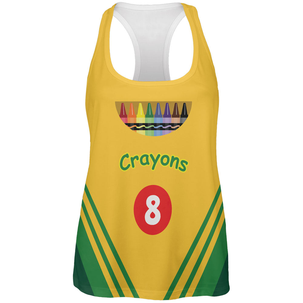 Halloween Crayon Box Costume All Over Womens Tank Top Women's Tank Tops Old Glory 2XL Multi 