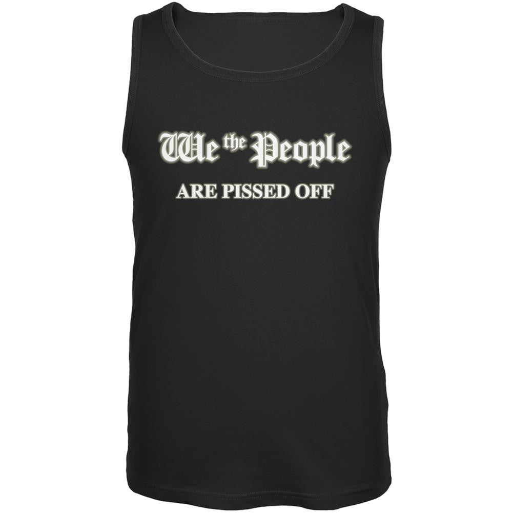 We The People Are Angry Black Adult Tank Top Men's Tank Tops Old Glory 2XL Black 