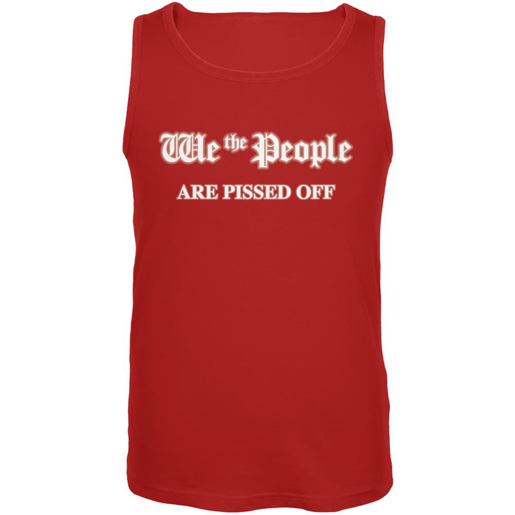 We The People Are Angry Red Adult Tank Top Men's Tank Tops Old Glory 2XL Red 