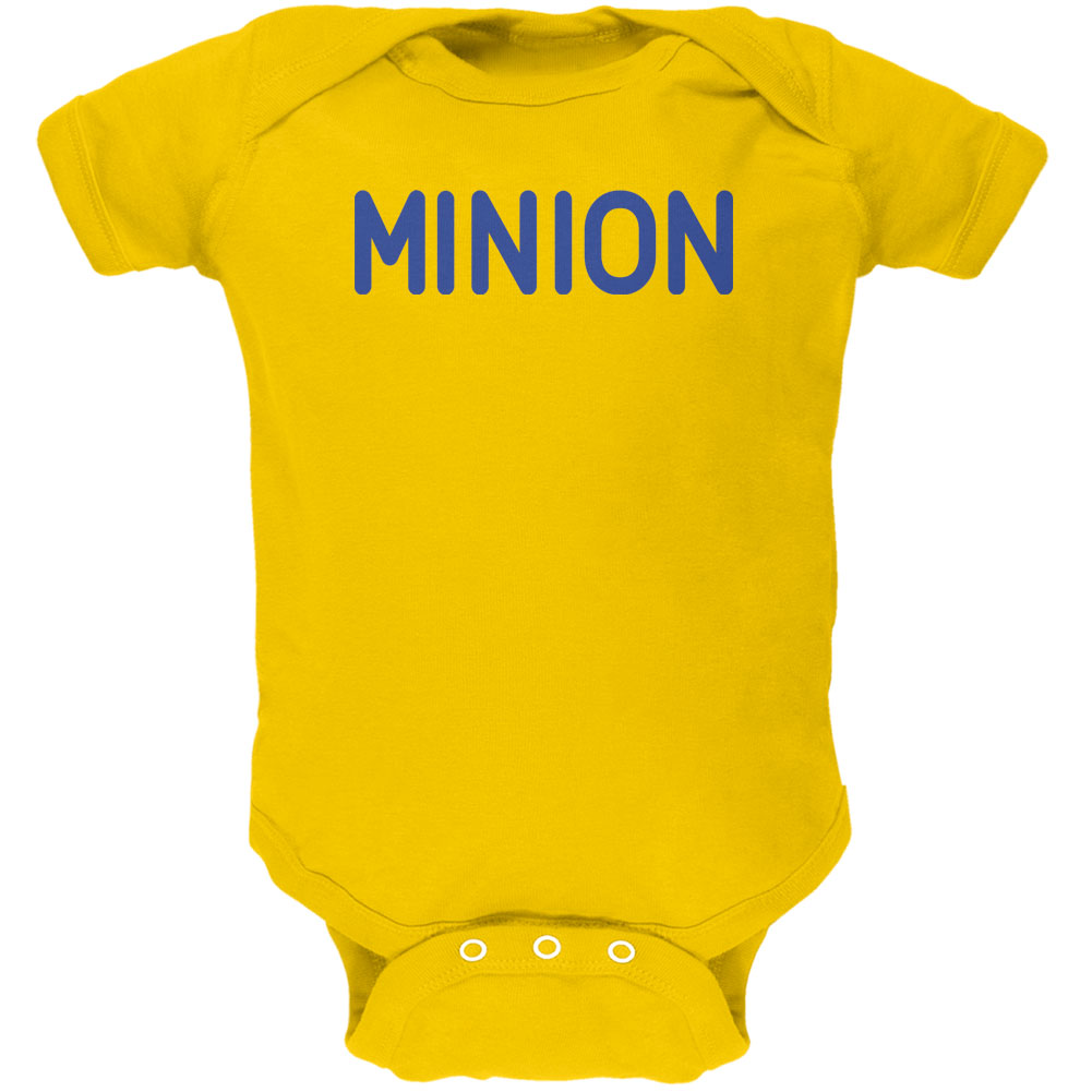 MINION Yellow Soft Baby One Piece Baby One Piece Old Glory 0-3M Yellow 