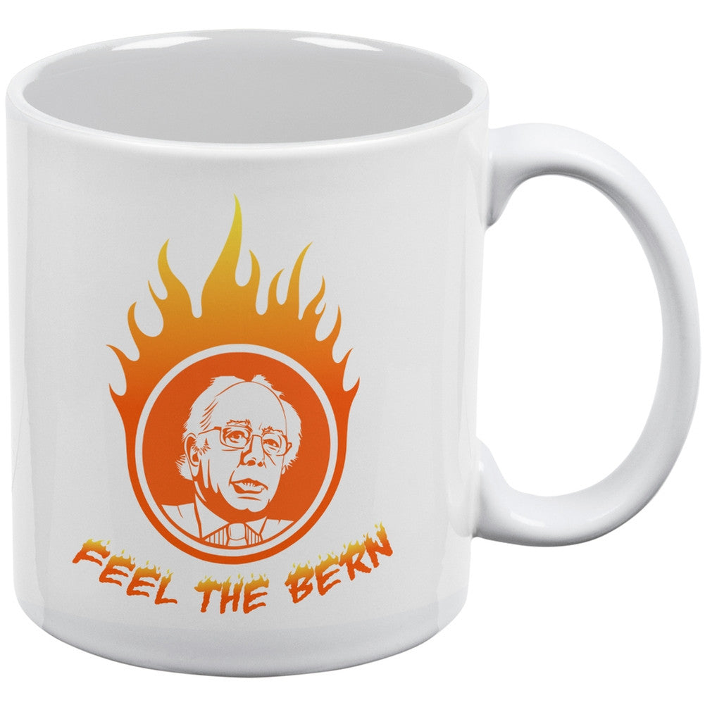 Election 2016 Bernie Sanders Feel The Bern White All Over Coffee Mug Coffee Mugs Old Glory   