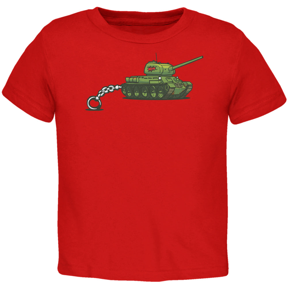 Keychain Tank Ant Army Red Toddler T-Shirt Toddler T-Shirts Old Glory 2T Red 