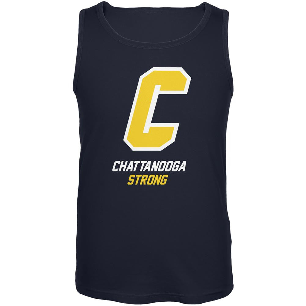 Chattanooga Strong Big C Navy Adult Tank Top Men's Tank Tops Old Glory 2XL Blue 