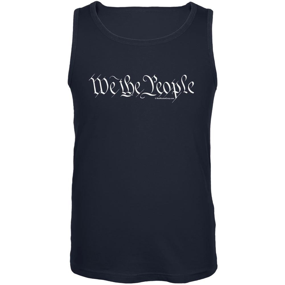 We The People Navy Adult Tank Top Men's Tank Tops Old Glory 2XL Blue 