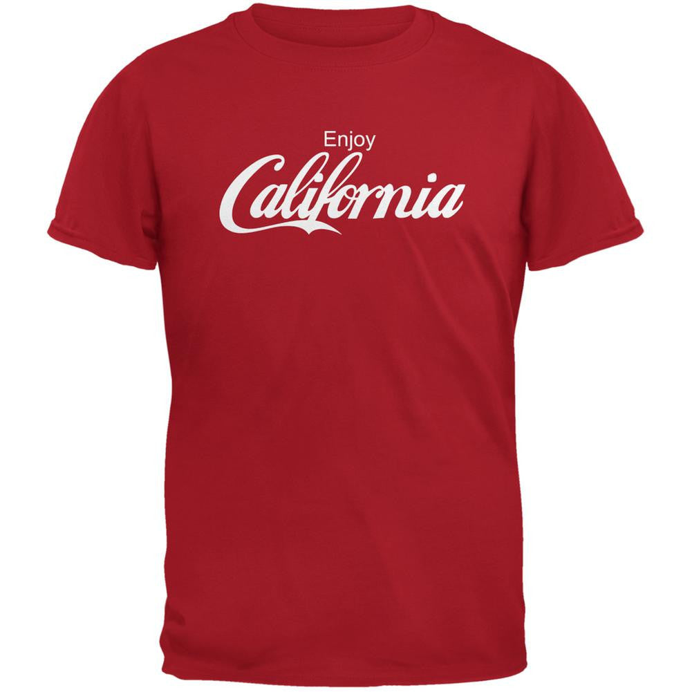 Enjoy California Red Adult T-Shirt Men's T-Shirts Old Glory 2XL Red 