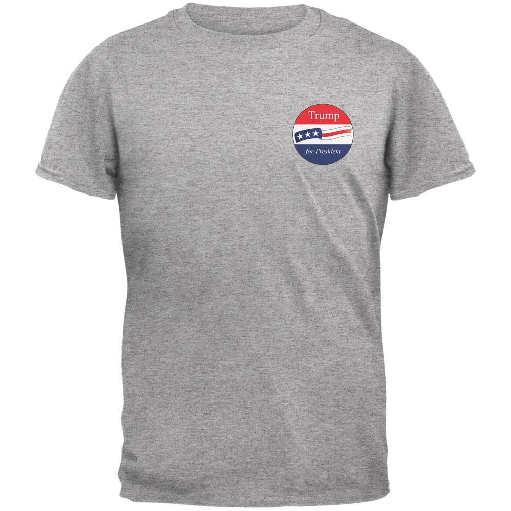 Election 2020 Donald Trump for President Jersey Heather Grey Adult T-Shirt Men's T-Shirts Old Glory 2XL Grey 