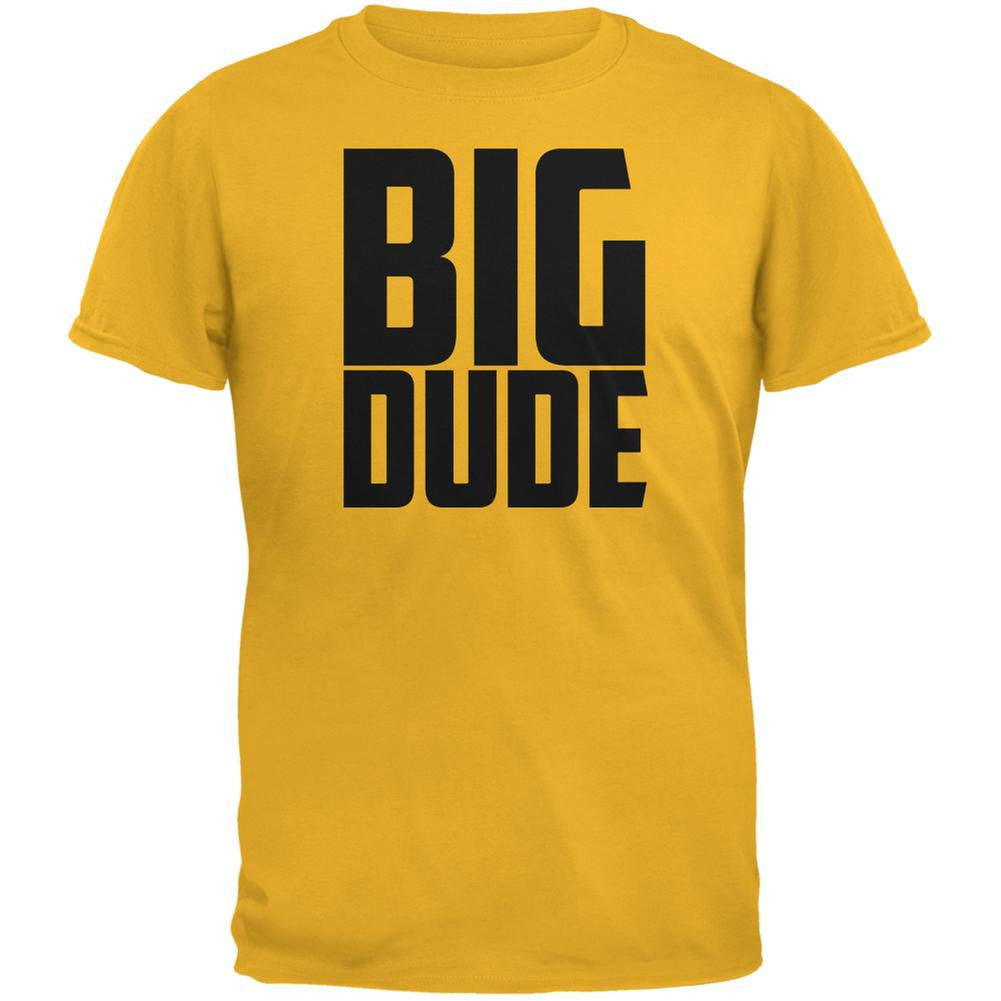 Big Dude Buddy Shirt Gold Adult T-Shirt Men's T-Shirts Old Glory 2XL Yellow 