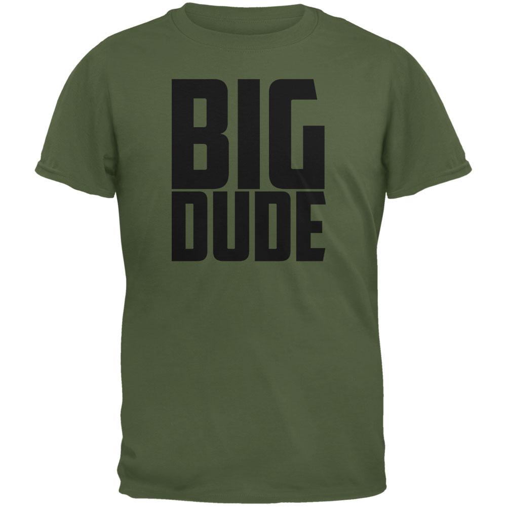 Big Dude Buddy Shirt Military Green Adult T-Shirt Men's T-Shirts Old Glory 2XL Green 