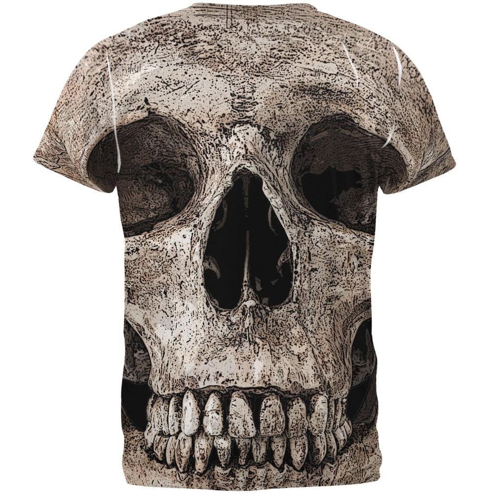 Big Skull All Over Adult T-Shirt Men's T-Shirts Old Glory   