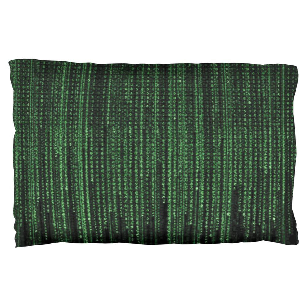 Falling Binary Code Pillow Case Pillowcases Old Glory OS Multicoloured 