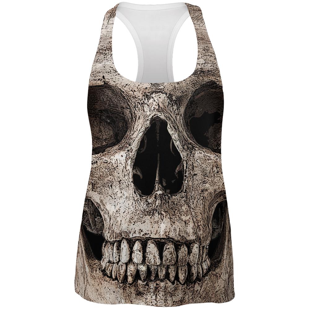 Big Skull All Over Womens Racerback Tank Top Women's Tank Tops Old Glory 2XL Multi 