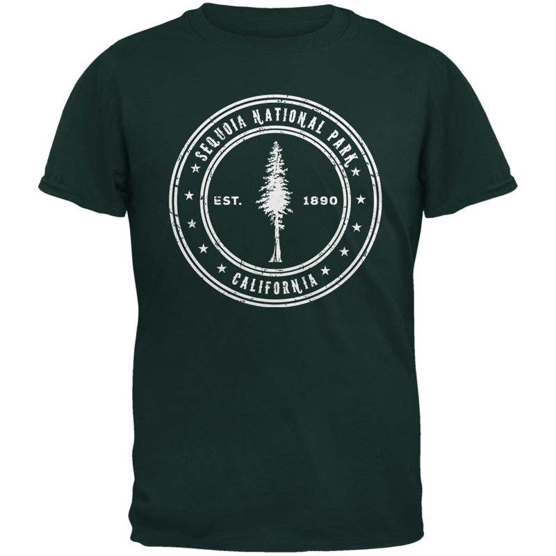 Sequoia National Park Forest Green Adult T-Shirt Men's T-Shirts Old Glory 3XL Forest Green 