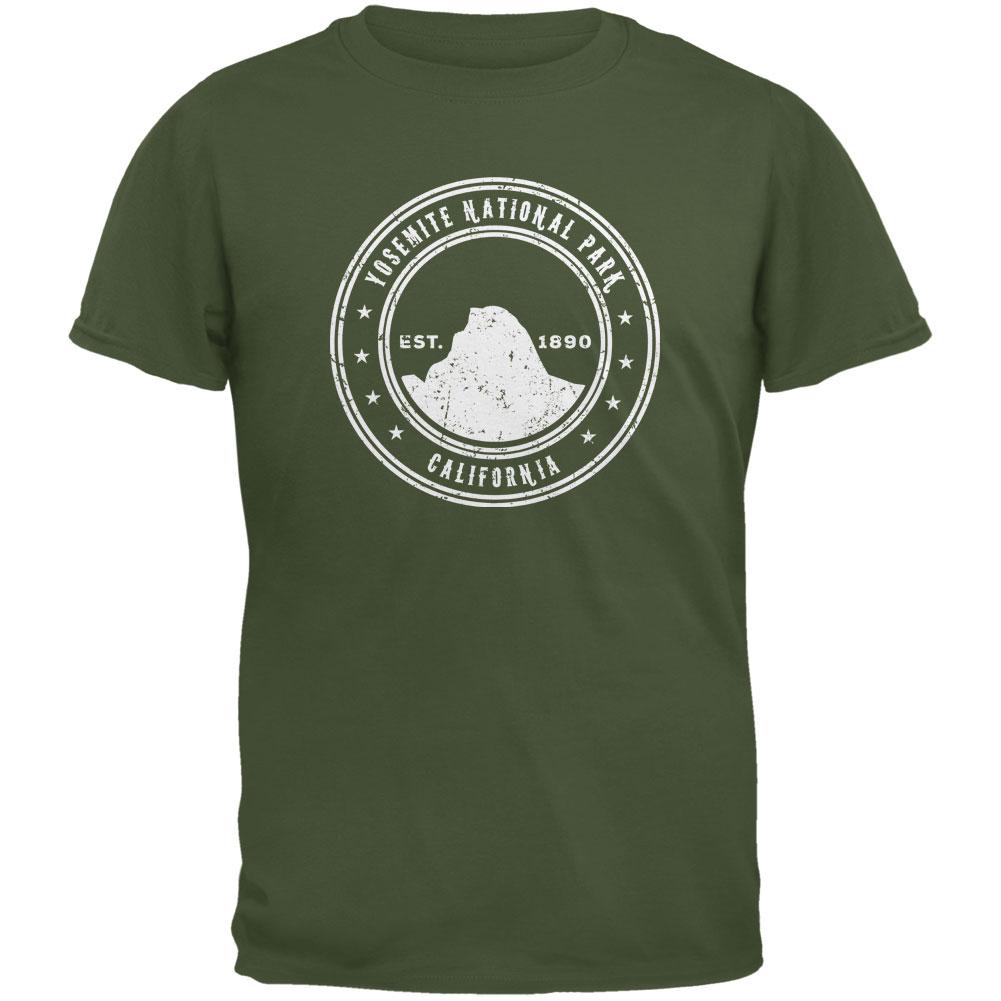 Yosemite National Park Military Green Youth T-Shirt Youth T-Shirts Old Glory LG Green 